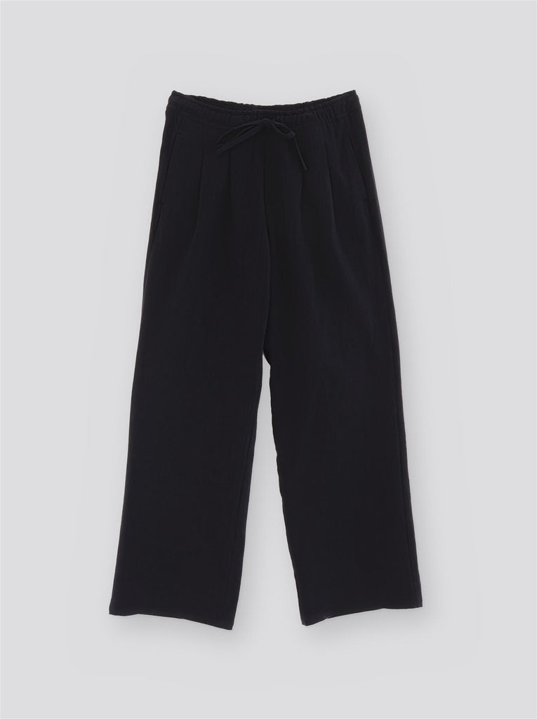 Damien Linen Pants - Black