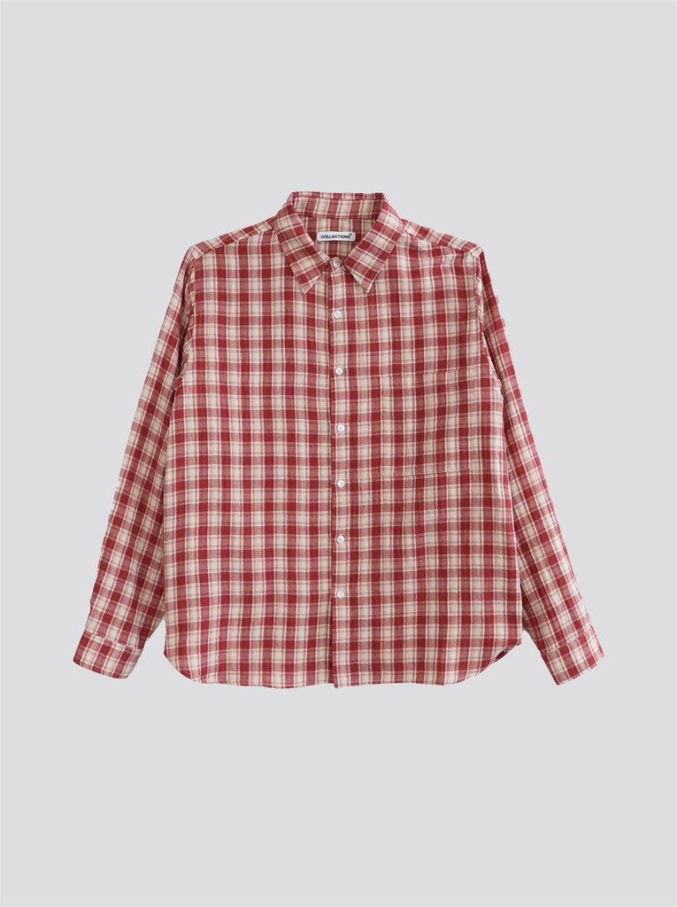 Holleb Shirt - Red/Beige Checks