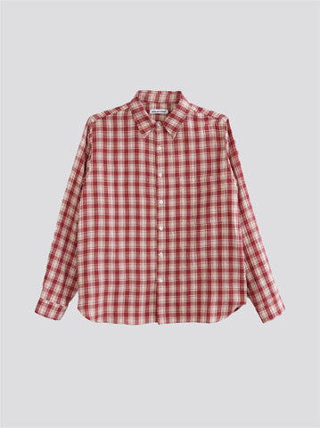 Holleb Shirt - Red/Beige Checks