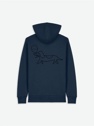 Kuro Zip Hoodie - Dark Blue