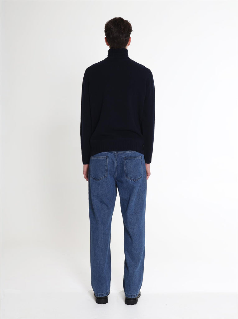 Callum Turtleneck Sweater - Navy