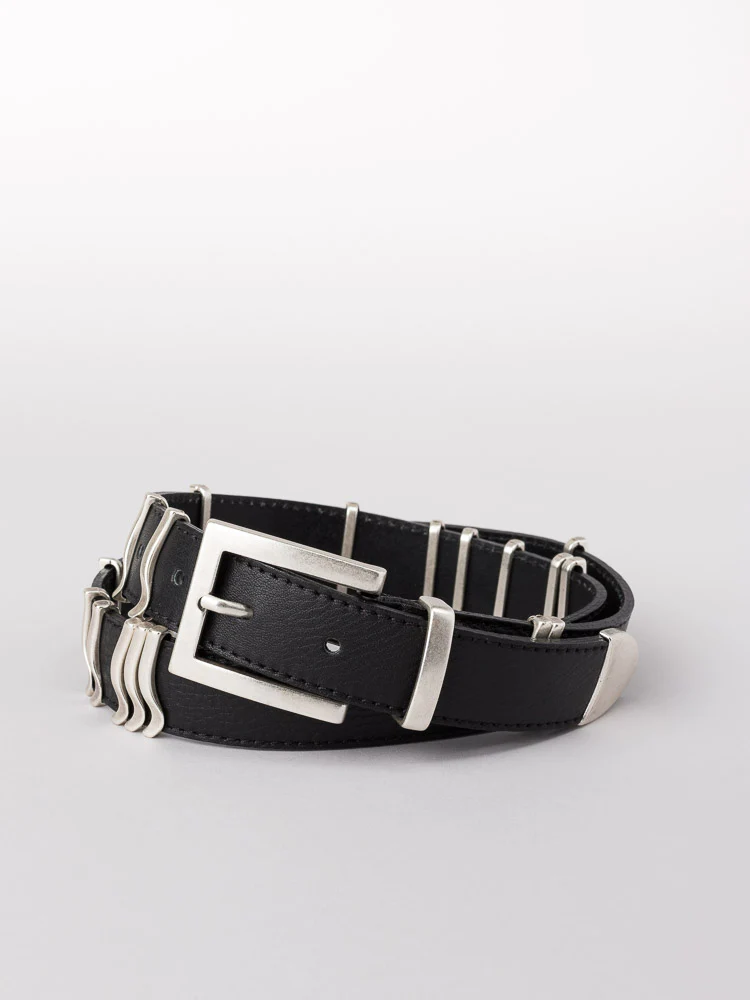 Rattle Belt - Black/Silver