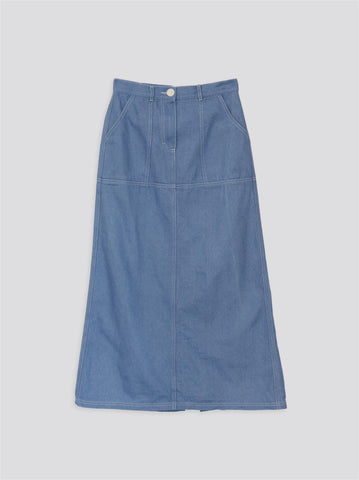 Alina Denim Skirt - Light Blue