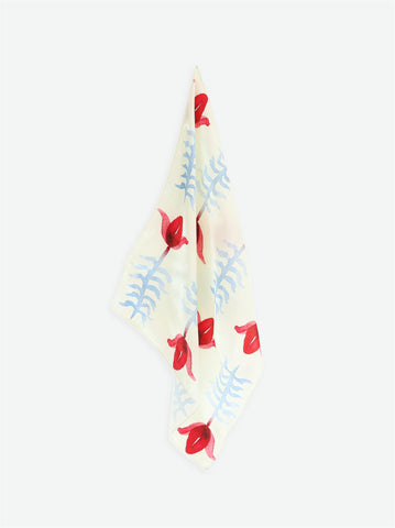 Babas Silk Scarf - Blomst