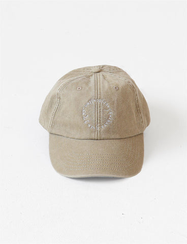 Circle Caps - Washed Beige