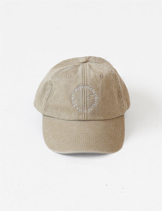 Circle Caps - Washed Beige