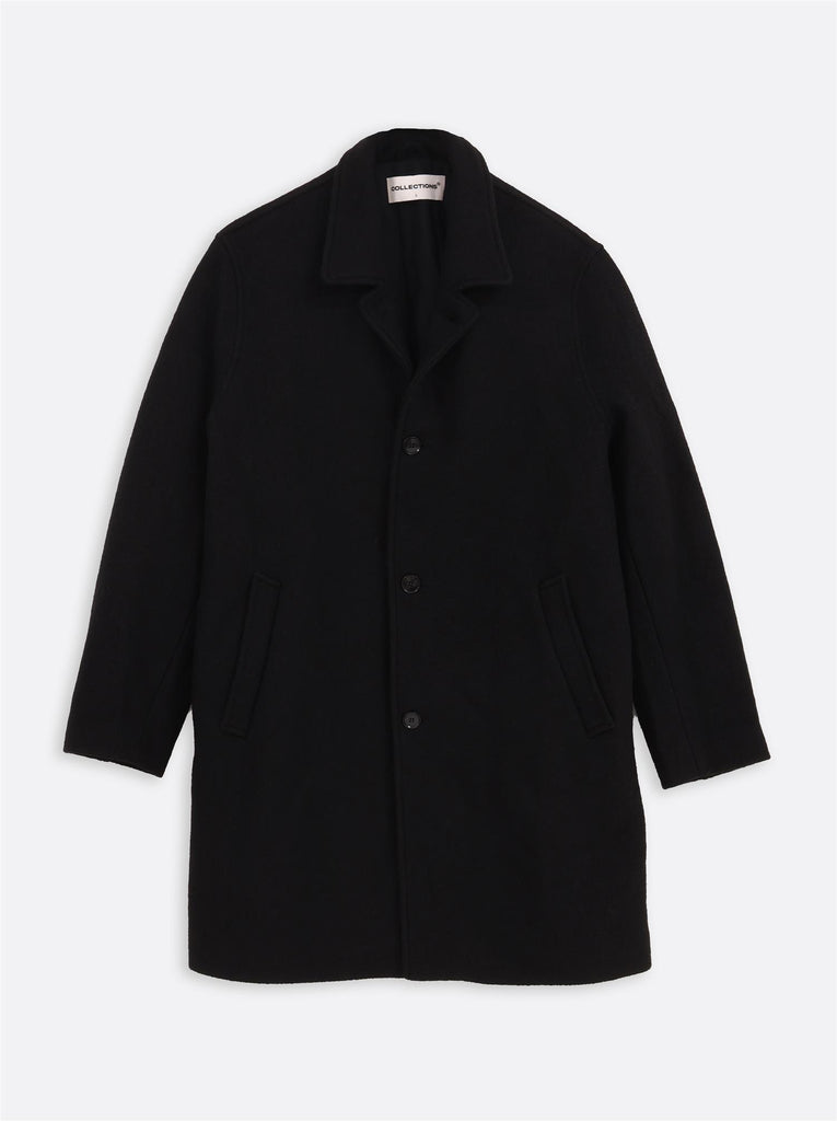 Nicodem Wool Coat - Black