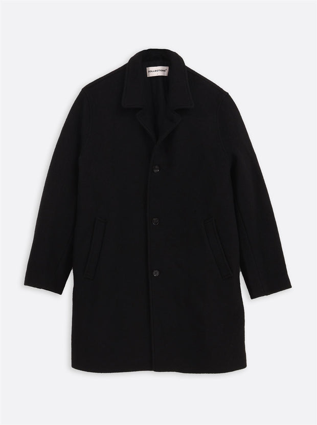 Nicodem Wool Coat - Black
