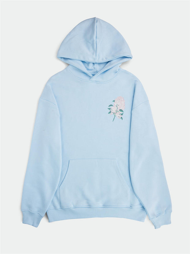 Adem Lilac Hoodie - Faded Blue