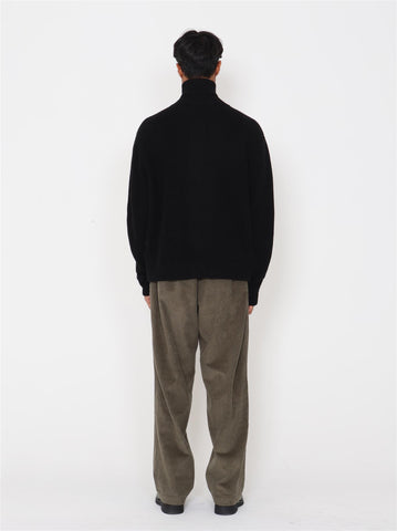 Lian Merino Full Zip Sweater - Black