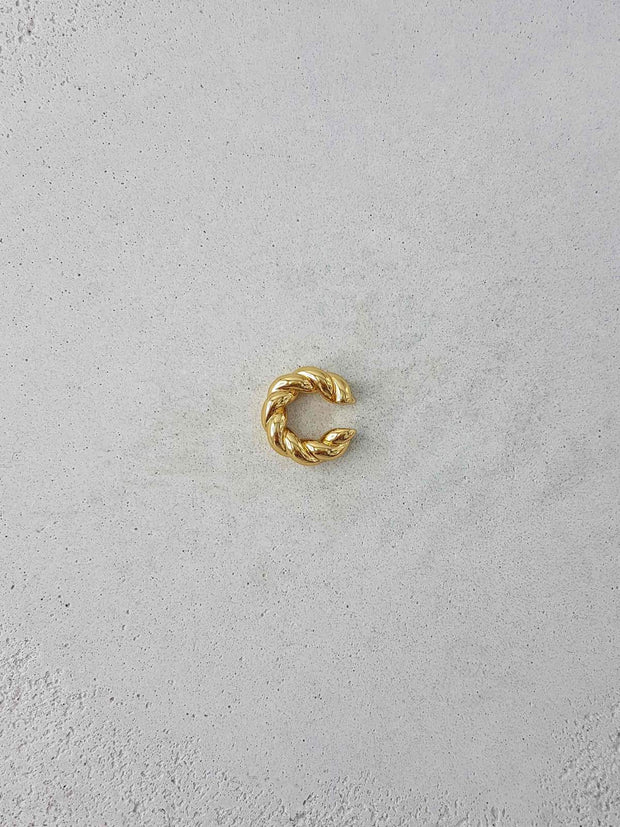 Impasto Single Earcuff Small - 18K Gold