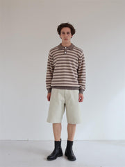 Bowen Sweater - Brown/Sand