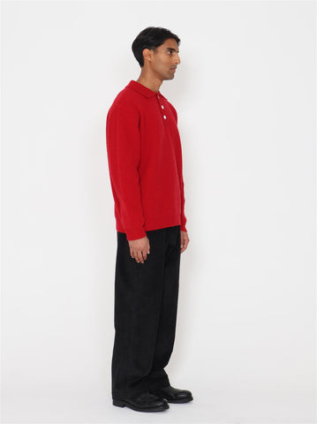 Bowen Wool Sweater - Red