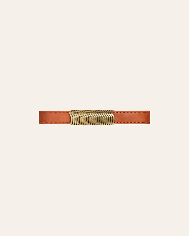 Rattle Belt - Nutmeg/Gold