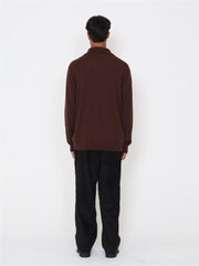 Min Merino Halfzip Sweater - Brown