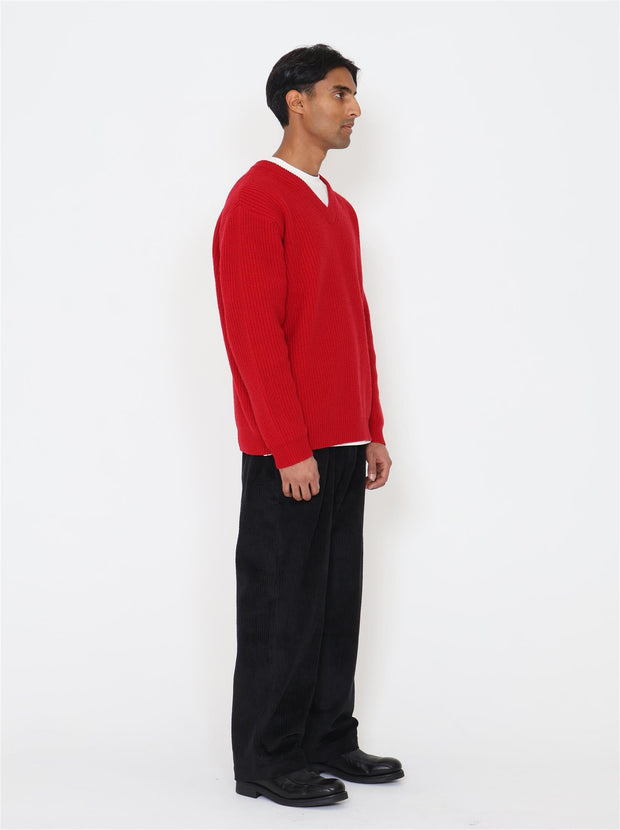 Zimo Wool Sweater - Red