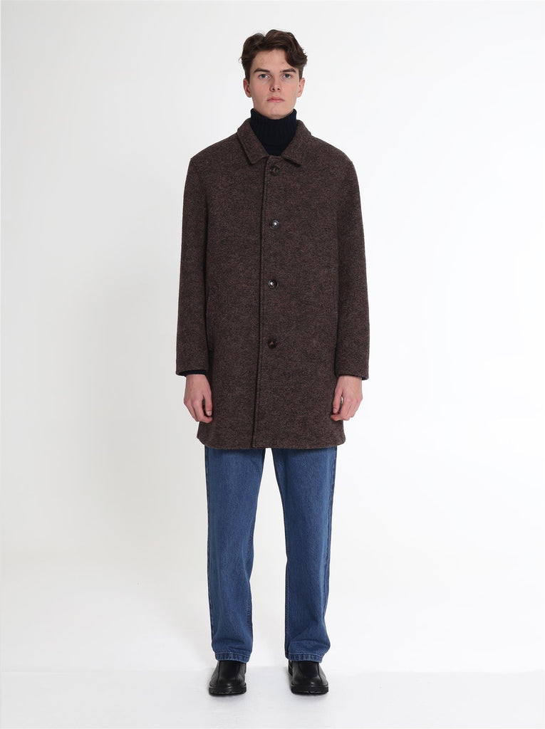 Nicodem Wool Coat - Brown