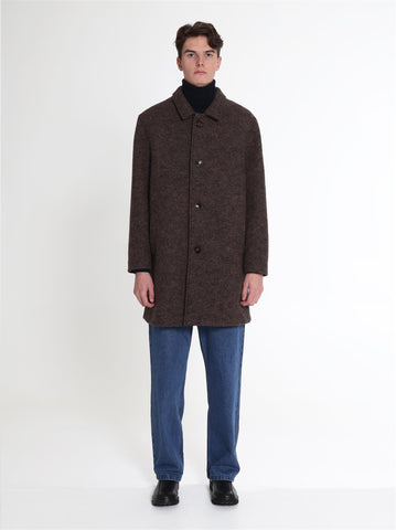 Nicodem Wool Coat - Brown