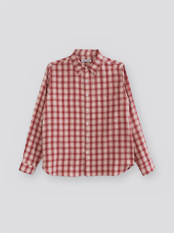 Holleb Shirt - Red/Beige Checks