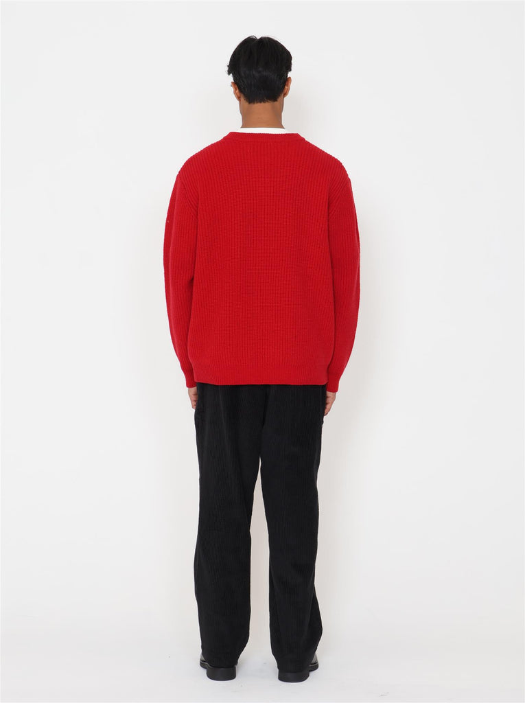 Zimo Wool Sweater - Red