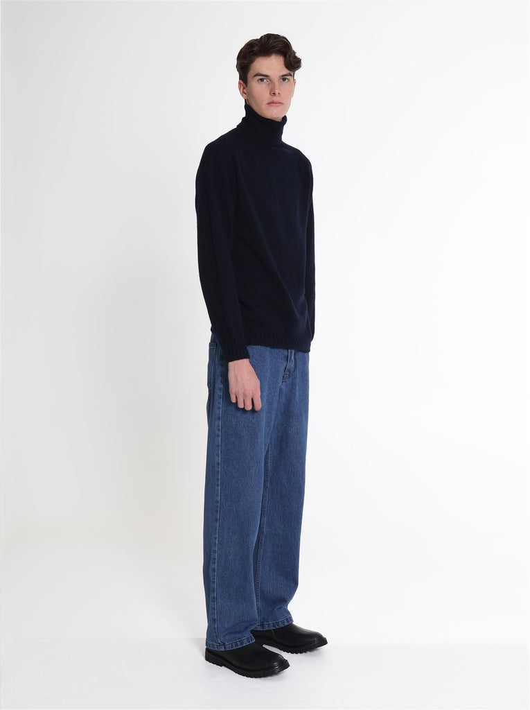 Callum Turtleneck Sweater - Navy