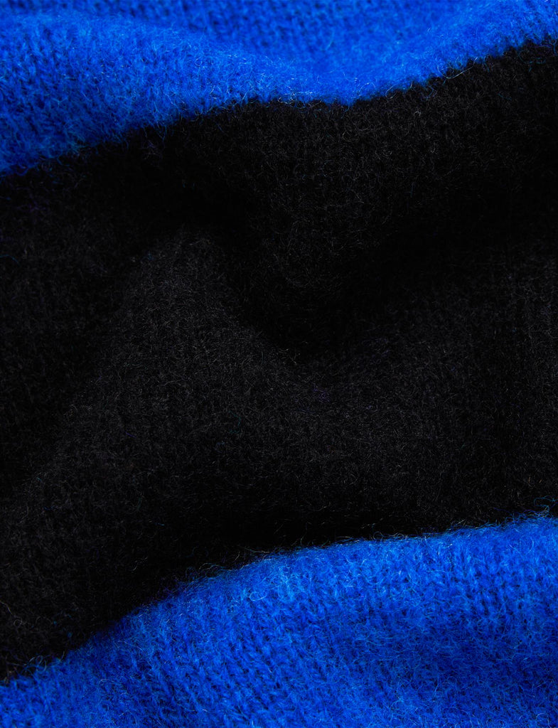 Tavish Striped Sweater - Black/Deep Blue
