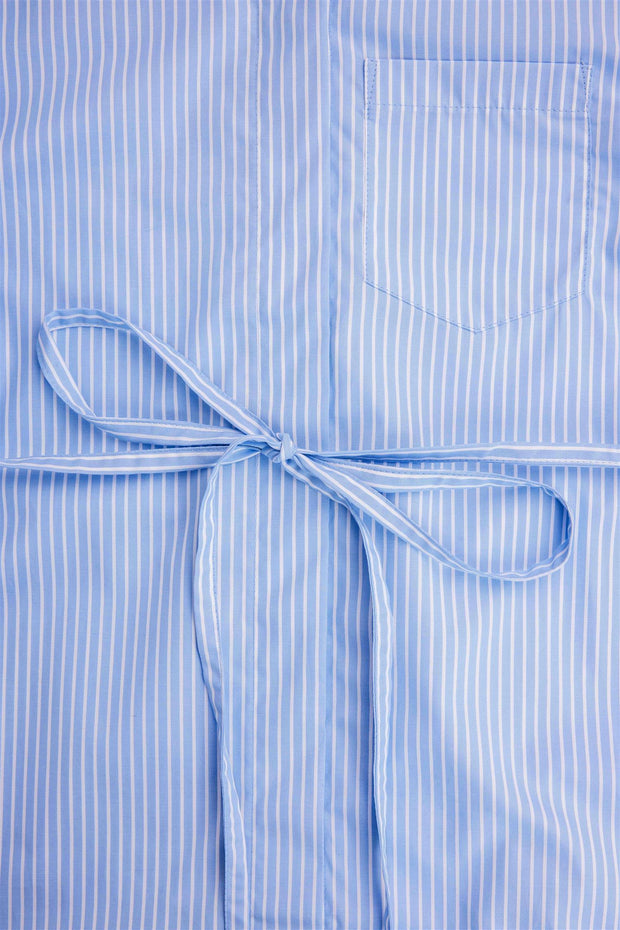 Basia Dress - Blue/White