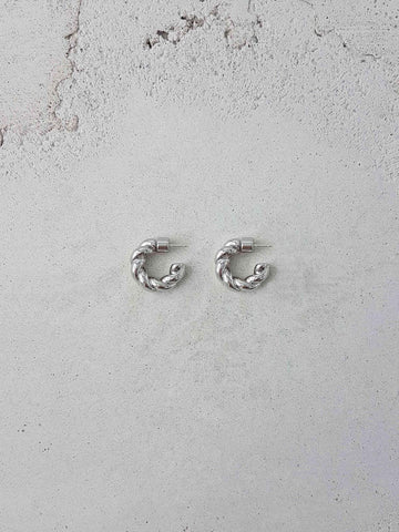 Pastry Hoops Medium - Rhodium