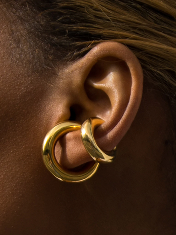 Davide Single Ear Cuff - 18K Gold