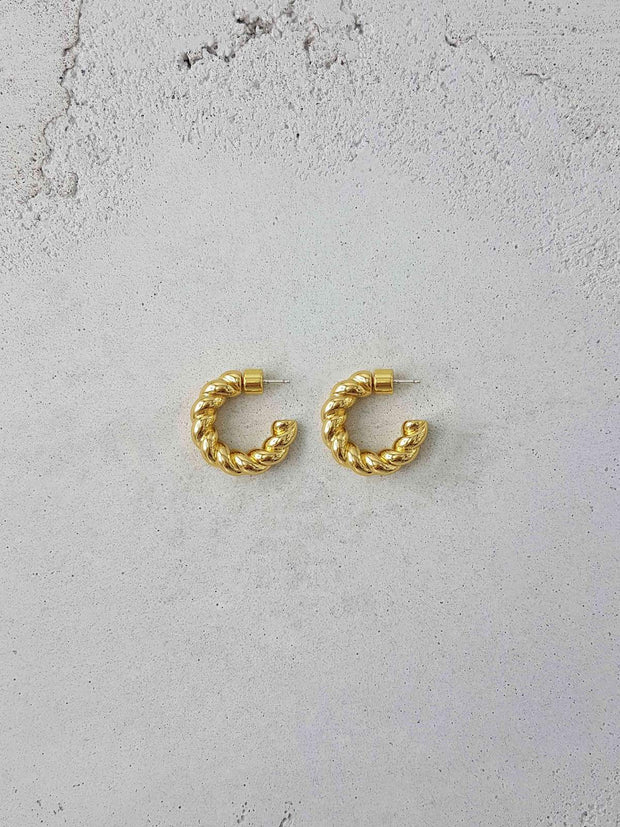 Pastry Hoops Large - 18K Gold