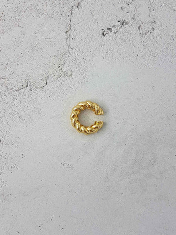 Impasto Single Earcuff Large - 18K Gold