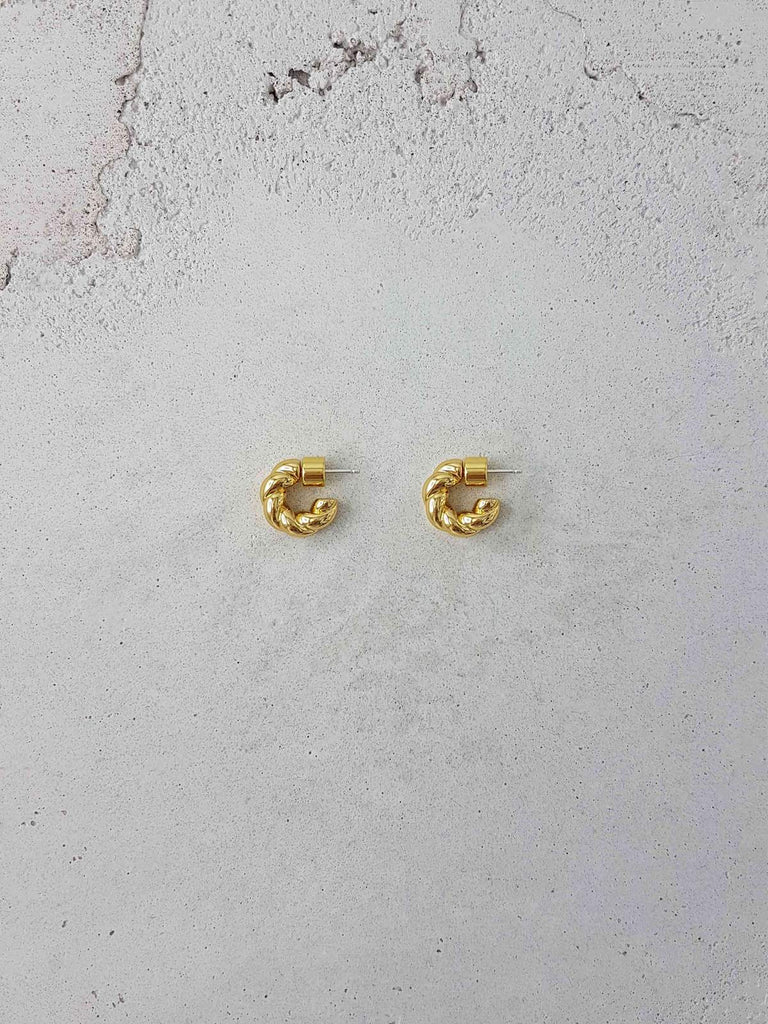 Pastry Hoops Small - 18K Gold