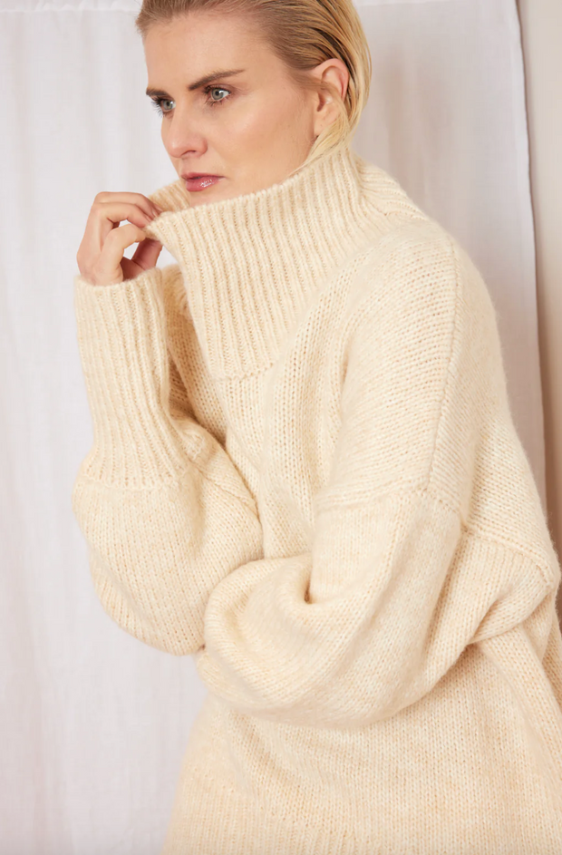 Frisk Summer Sweater - Cream Melange