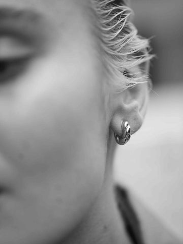 Pastry Hoops Small - Rhodium