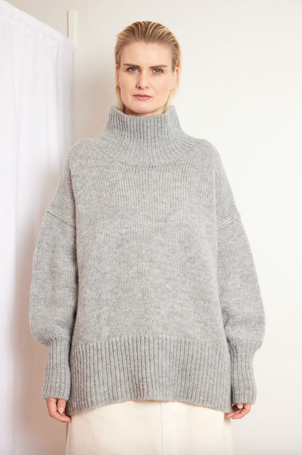 Frisk Summer Sweater - Grey Melange