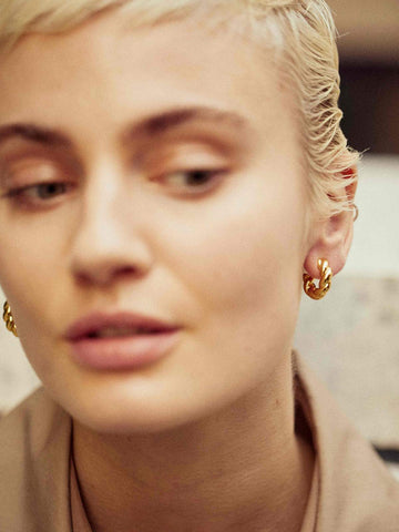 Pastry Hoops Medium - 18K Gold