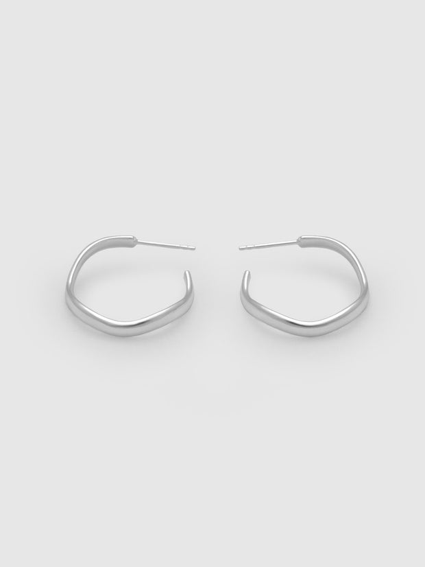 Sphere Earrings - Silver